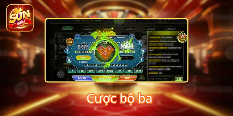 Cược bộ 3 trong Tài Xỉu